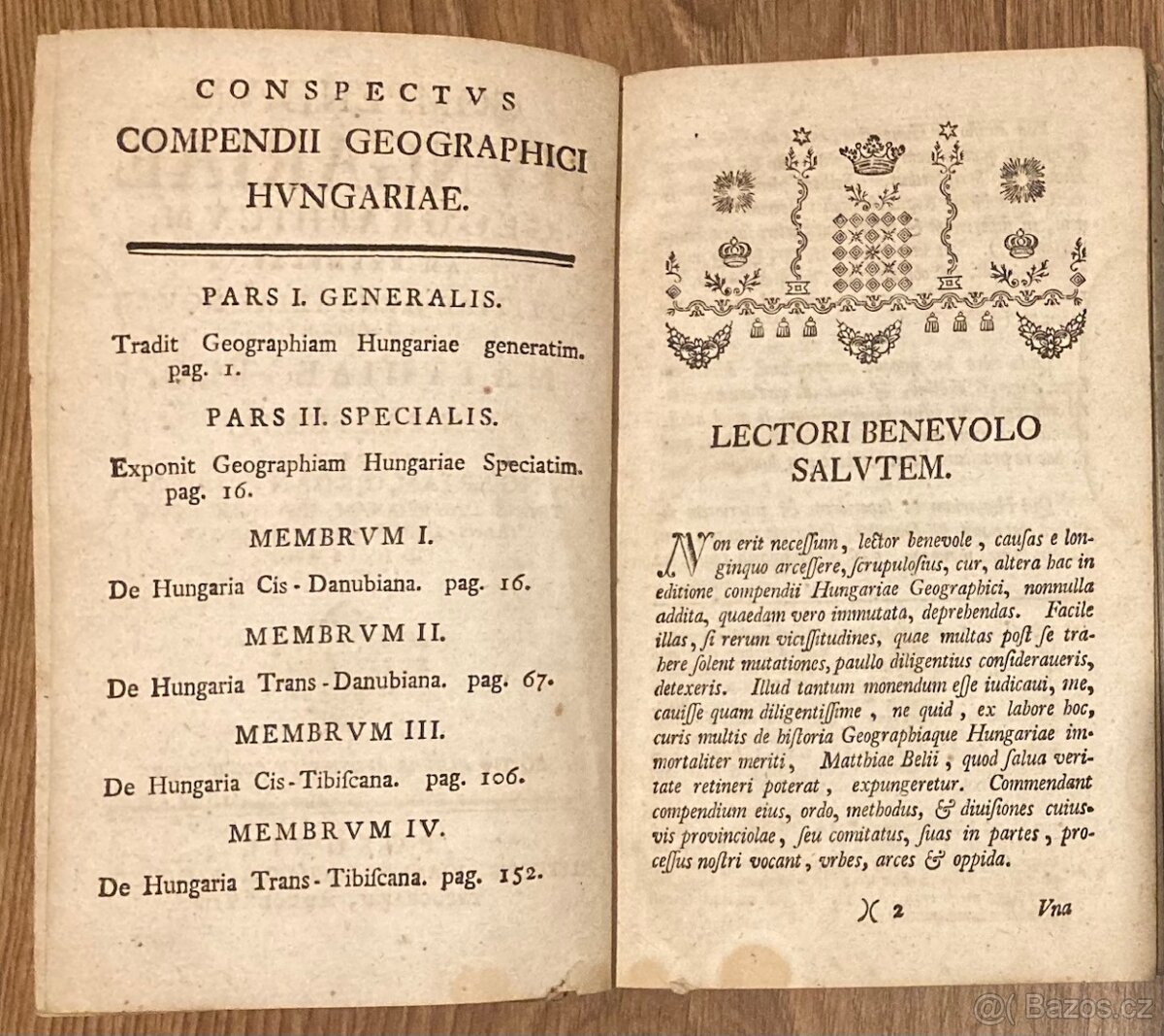 Mathias Bel - Compendium Hungariae, 1767 - 2