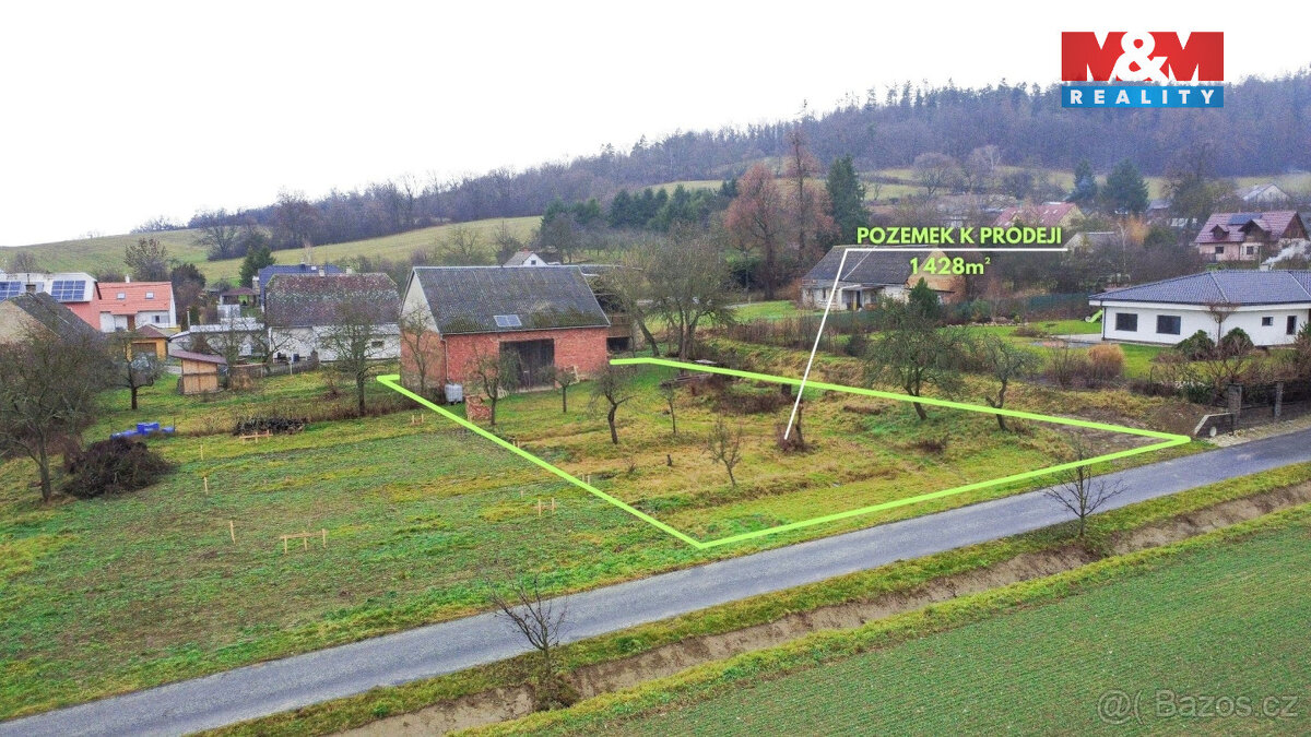 Prodej pozemku k bydlení, 1428 m², Dlouhá Loučka, Plinkout - 2