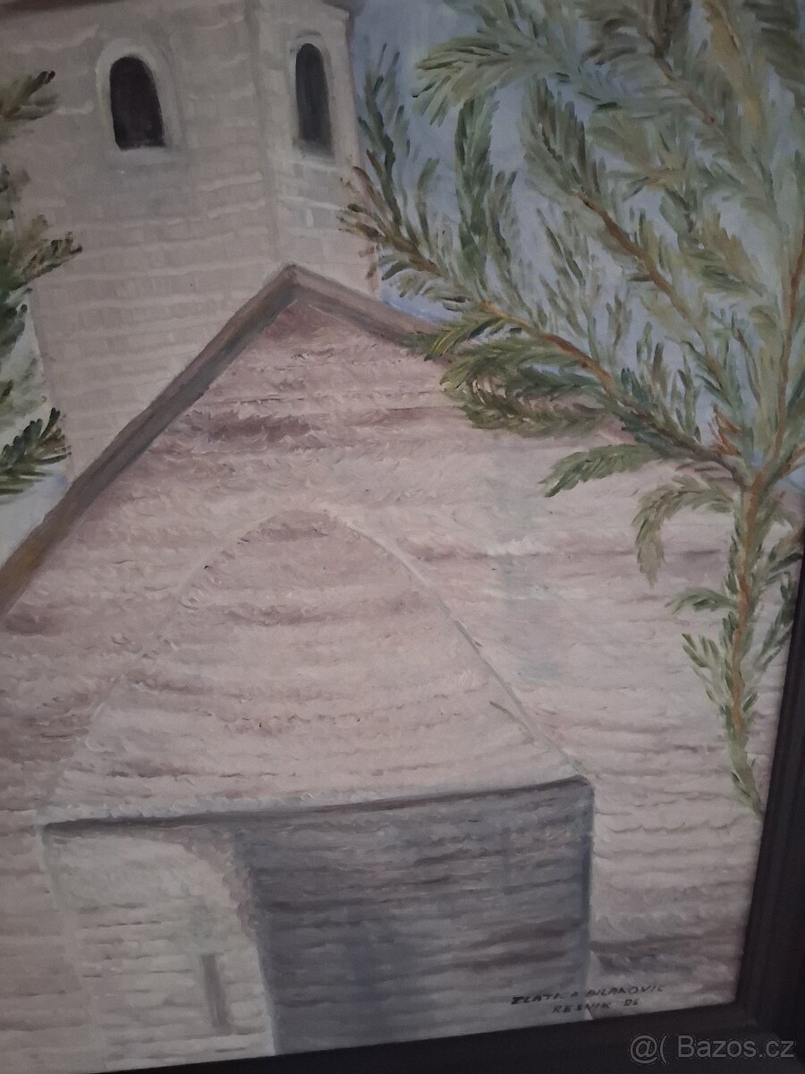 Obraz kostelíku v Chorvatsku - 2