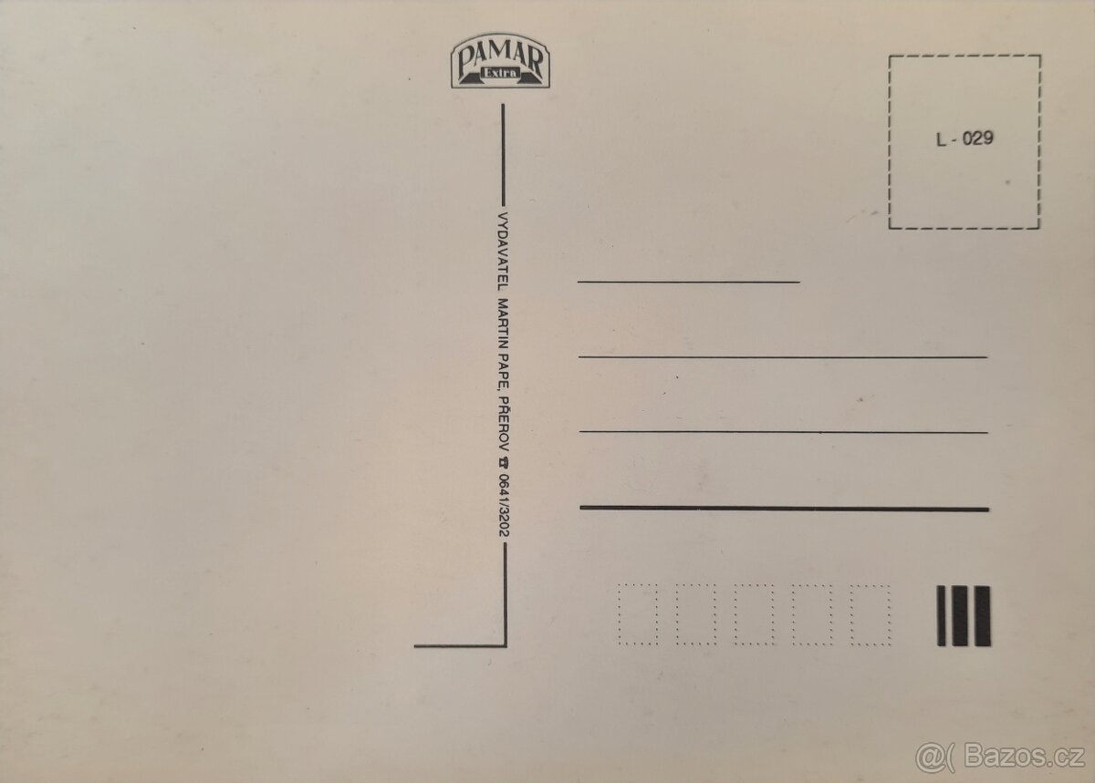 Pohlednice - malba milenci u slunce - 2