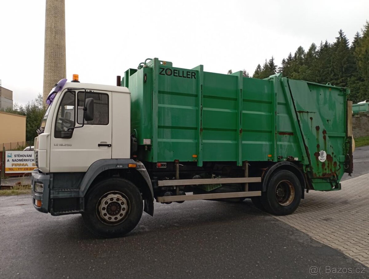 Prodám MAN 18.255 popelář - 2