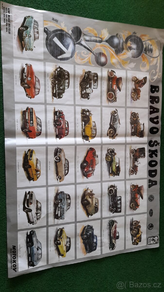 Prodám dobový plakát Škoda - 2