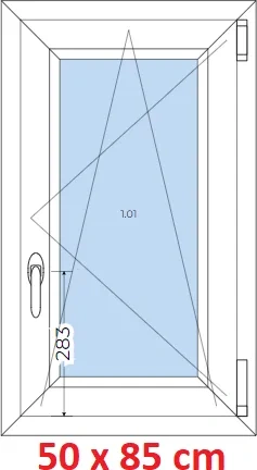 Plastová okna 85x50 Pravé 5ks - 2