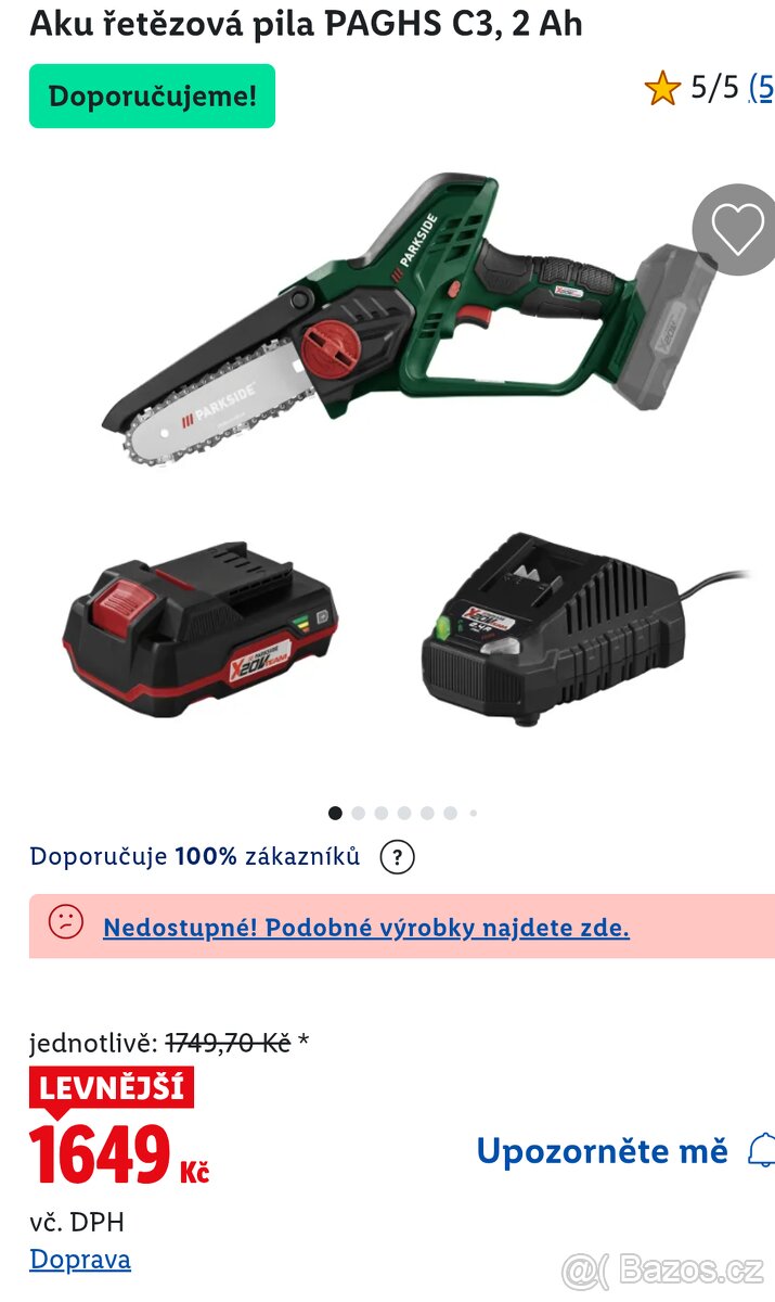 Řetězová pila parkside - 2