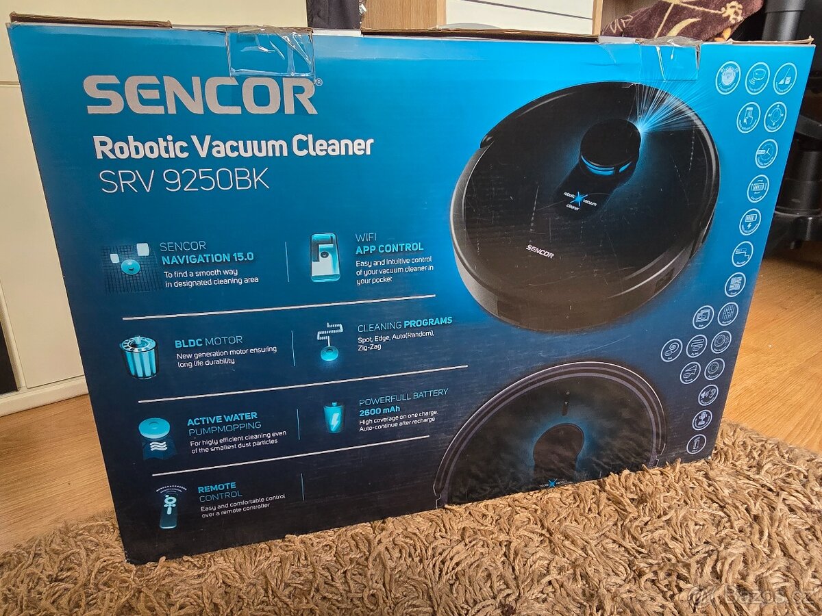 Robotický vysavač Sencor SRV 9250BK v záruce - 2