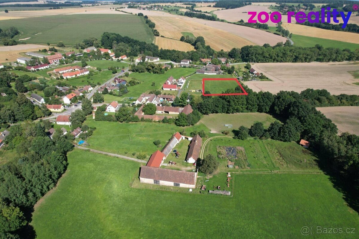 Prodej, stavební pozemek, 1179 m², Pořežany - Žimutice – pohled 2