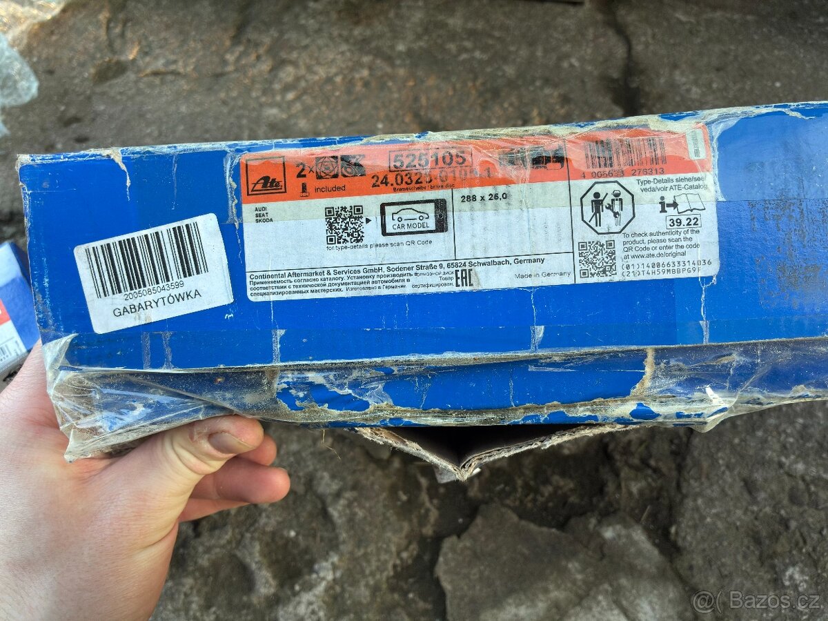 Brzdové kotouče ATE Powerdisc a destičky ATE - 2