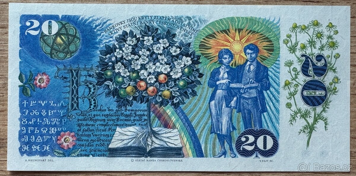 20 Kčs 1988 UNC série E23 - 2