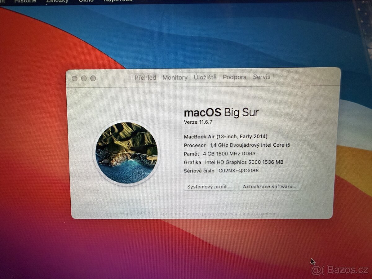 MacBook Air 13" 2014 i5 / 4GB / 128GB - 2