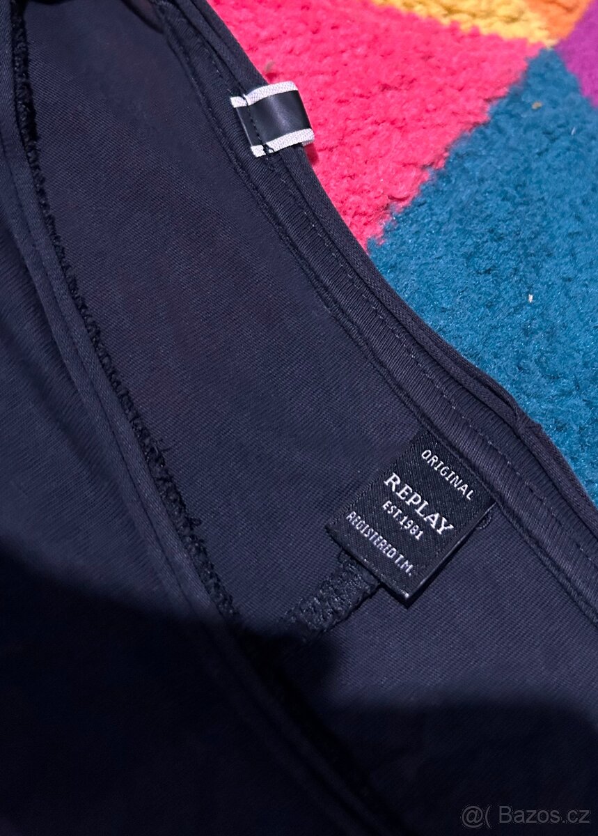 REPLAY SLIM STYLOVÉ PÁNSKÉ KRÁSNÉ TRIKO M(IDEÁLNĚ L) - 2