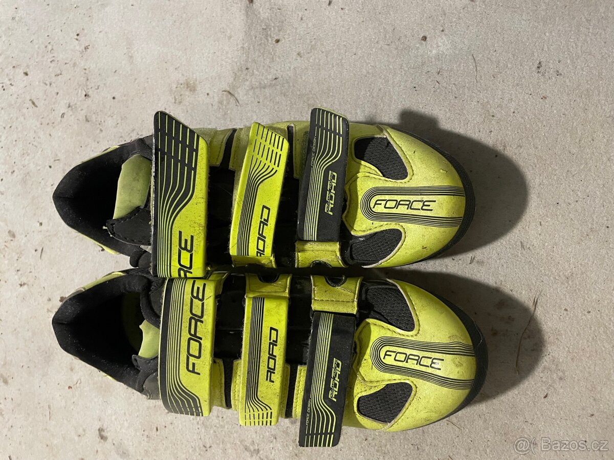 FORCE TRETRY MTB FREE FLUO - ČERNÉ vel. 44 - 2