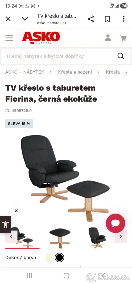 Křeslo společně s taburetem - 2