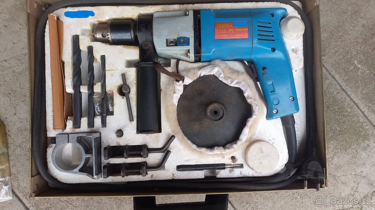 NAREX - combi vrtačka (komplet kufřík) + doplňky k NAREX - 2