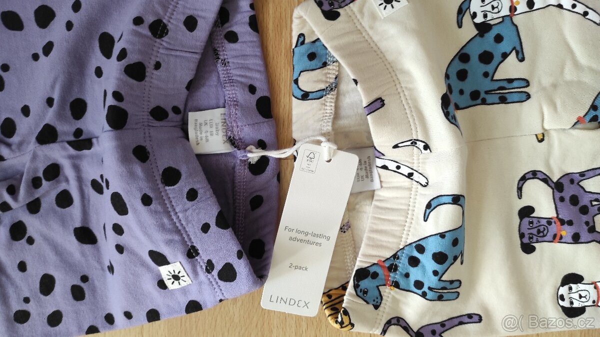 Dvoje legíny s dalmatiny Lindex vel. 68 - 2