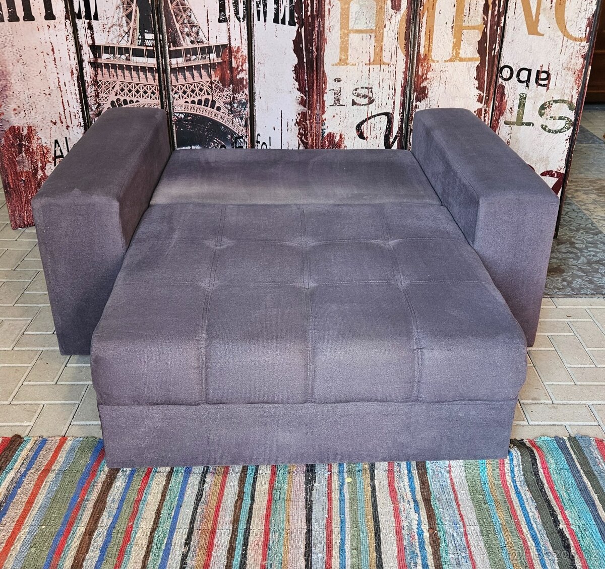 moderní rozkládací dvojsedák - 2