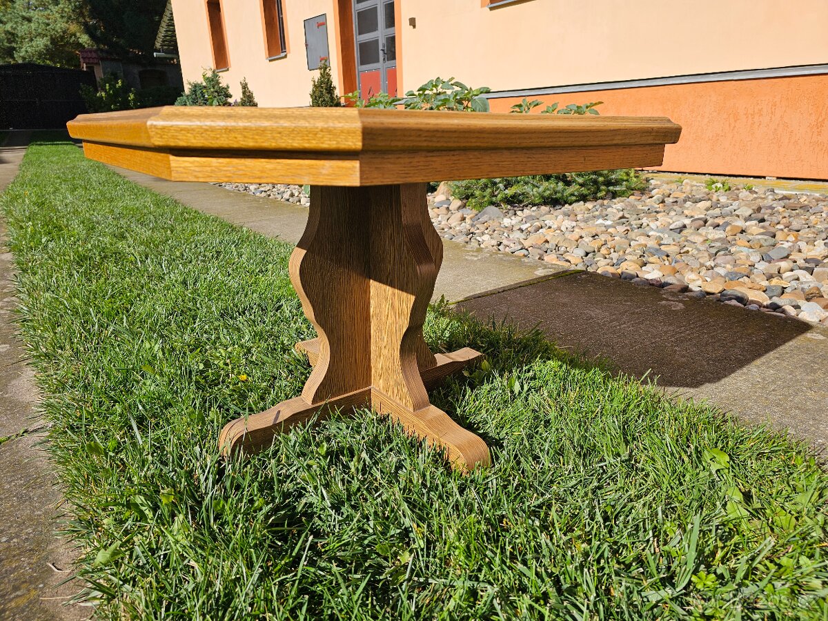 Konferenční stolek dlažba-dřevo - 2