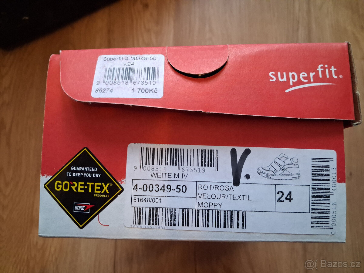 Dětské celoroční boty Superfit, vel. 24, GoreTex - 2