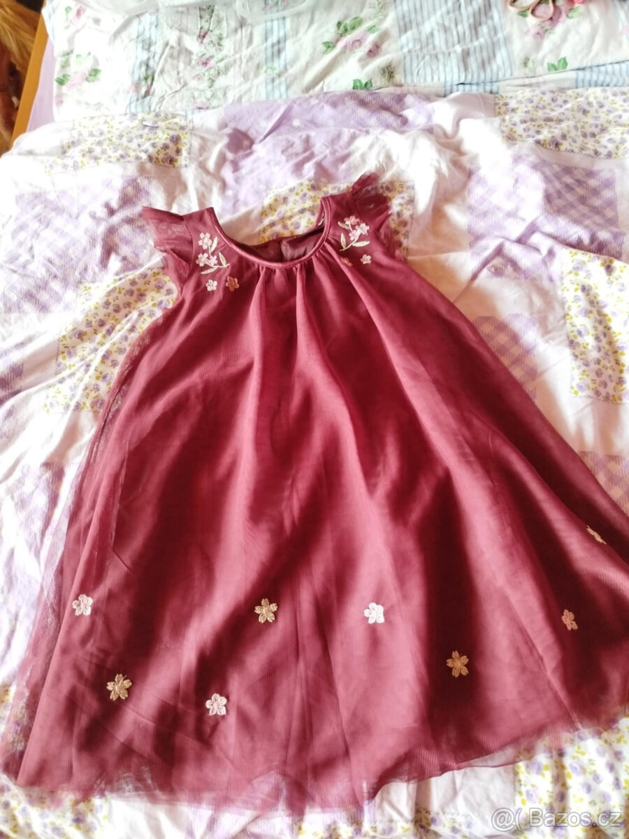 Šaty 122/128 + bolerko - 2