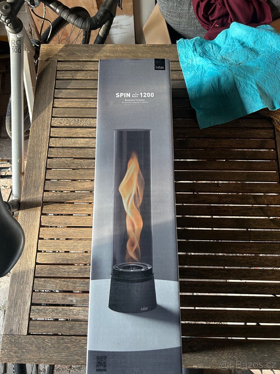 SPIN air 1200 Tabletop Fireplace all black - 2