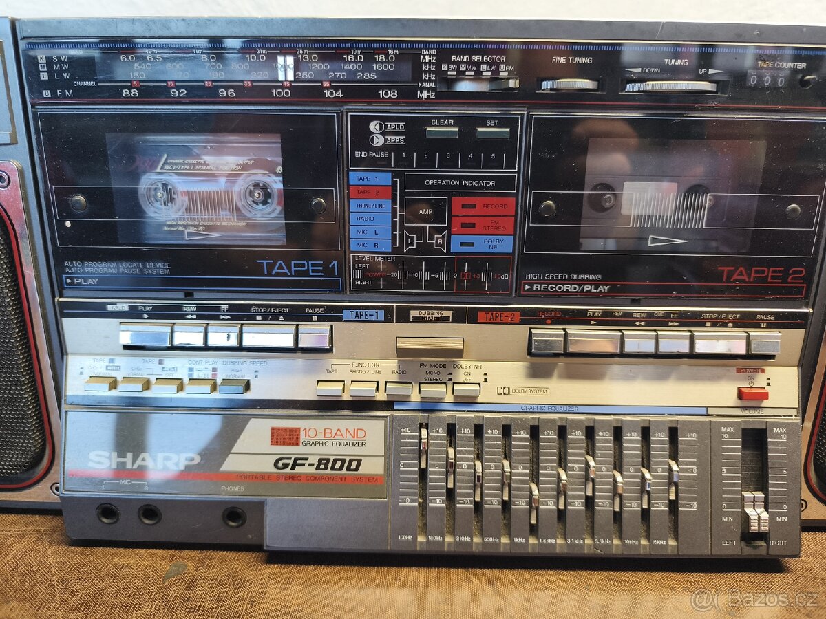 SHARP GF800 dvoukazeťák - 2