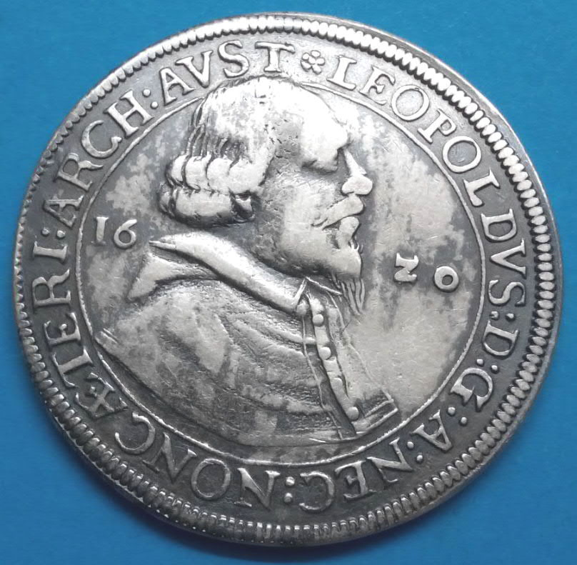 Stříbrná mince arcivévoda Leopold V. Habsburský - 2