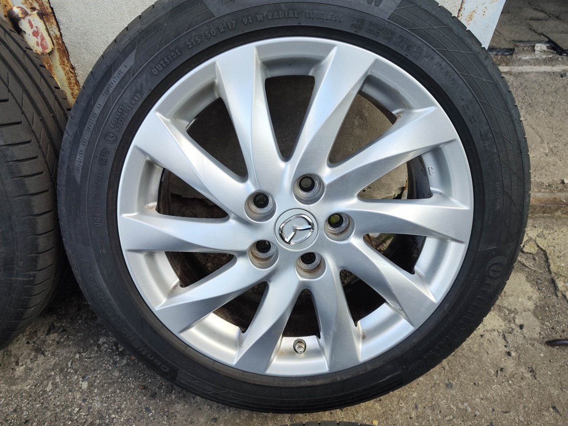 17"letní alu sada 5x114 origo Mazda 6 GH MPS 215/50 Conti - 2