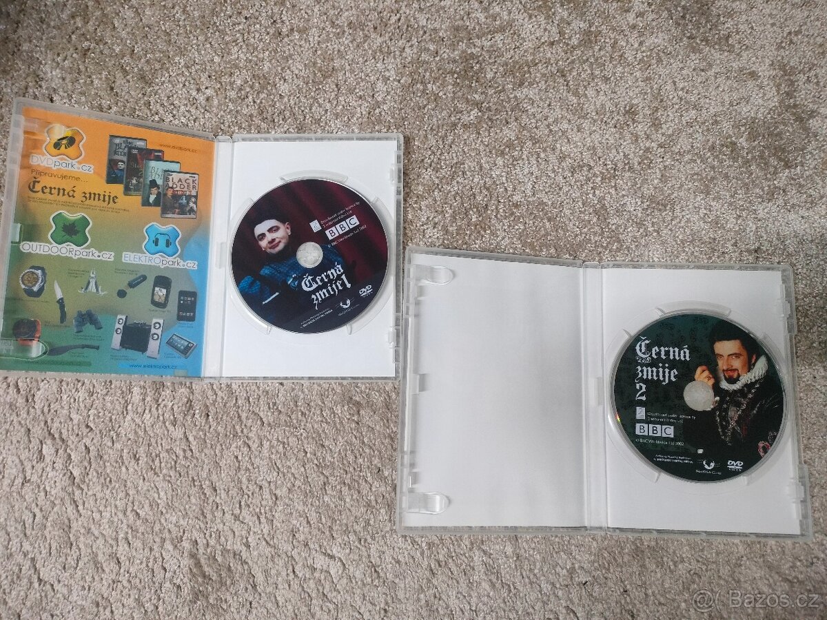 DVD černá zmije 1 a 2,black adder , original v českém jazyce - 2