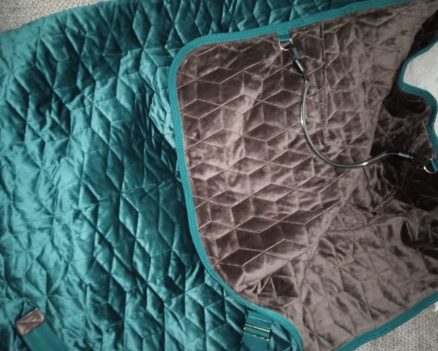 Stájová deka kentucky velvet emerald - 2