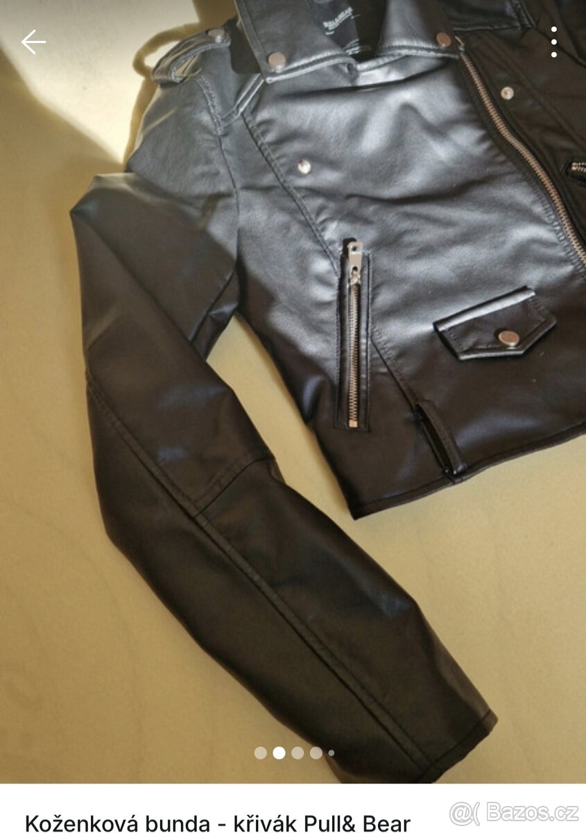 Koženková bunda křivák vel.S - 2