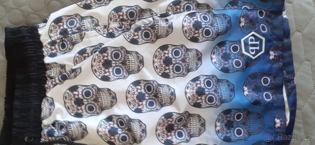 Kraťasy Philipp Plein modré s bílou - 2