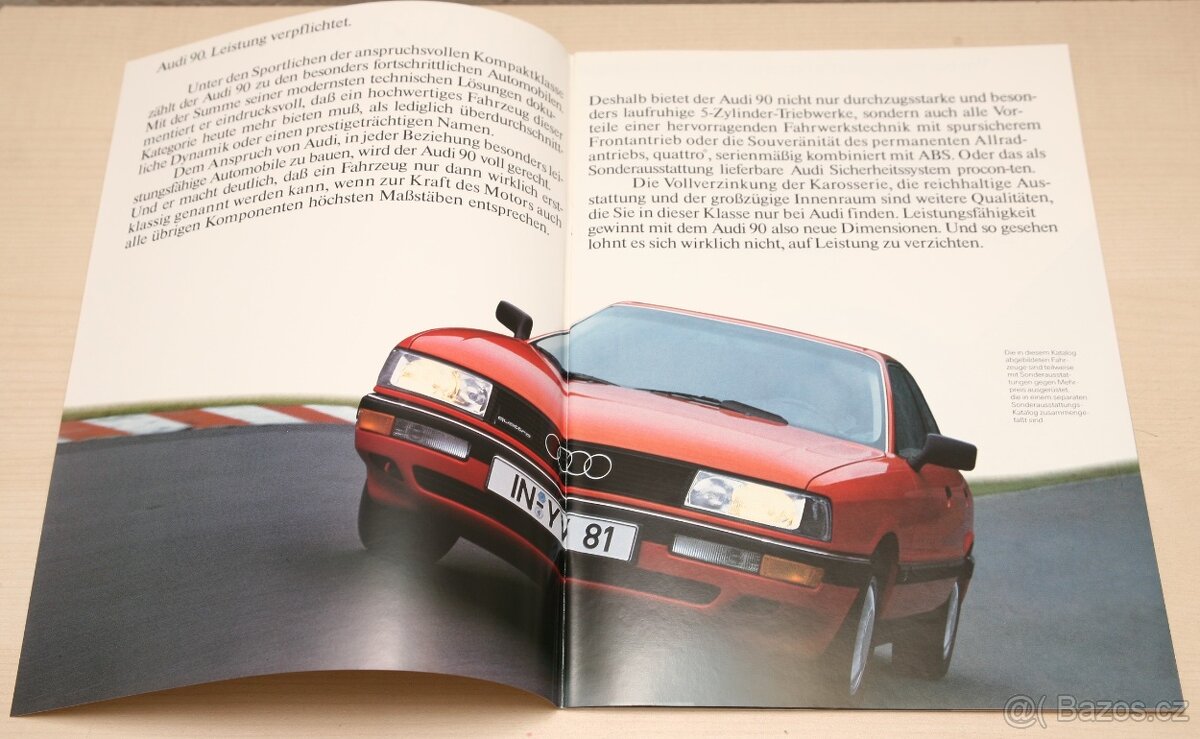 Prospekty Audi 90 B3 (1989/90) - 2