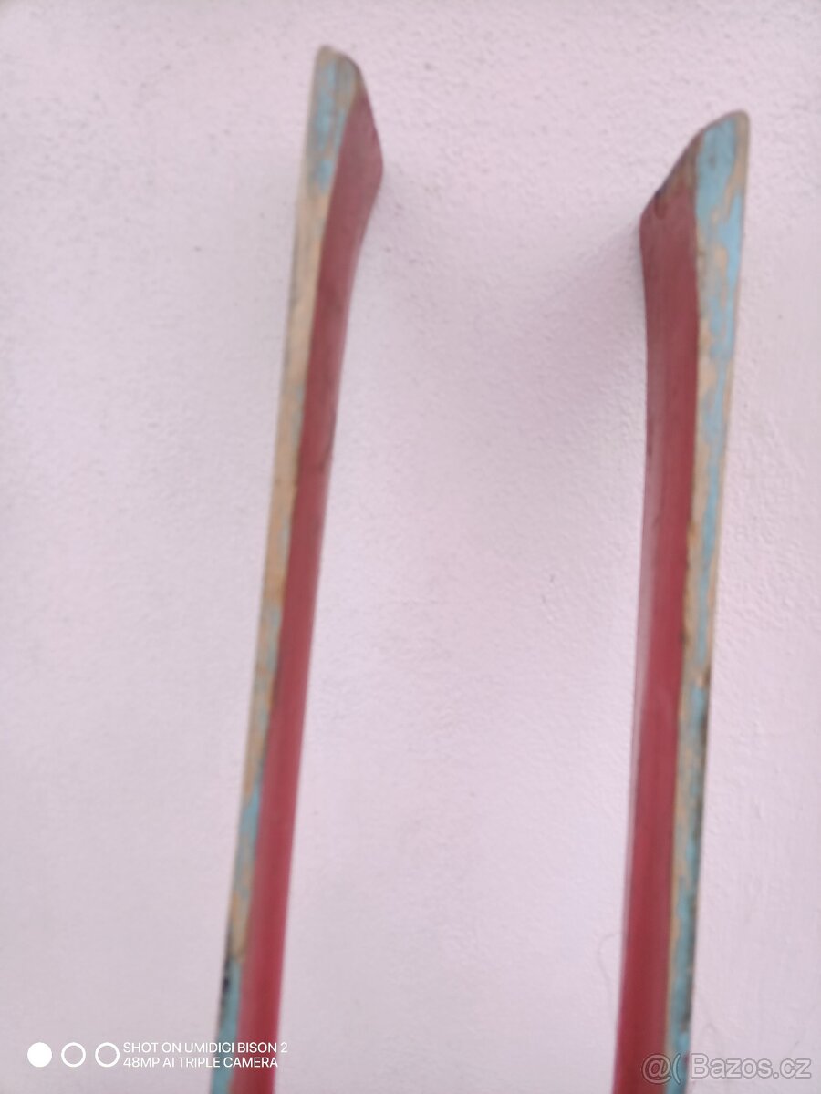 Prodám retro lyže s hůlkami - 2