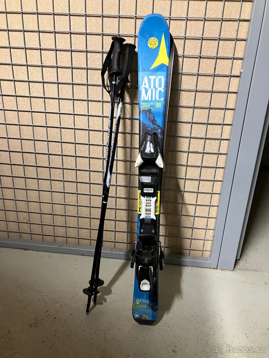 Detske lyze 90cm + hulky - 2
