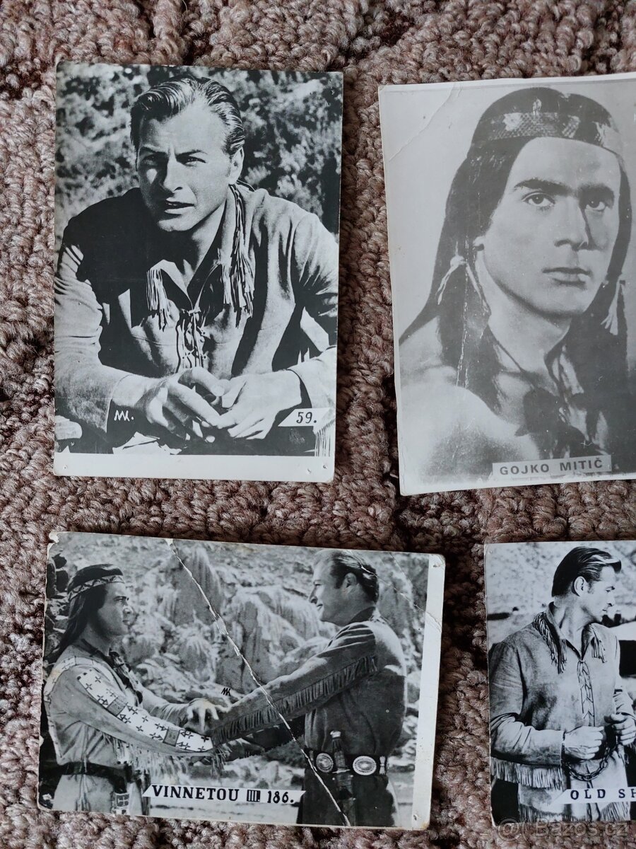 Čiernobiele fotky Vinnetou, 60 roky - 2