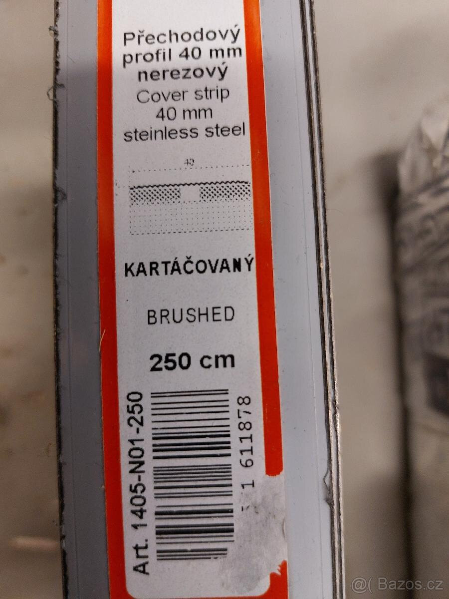 Nové přechodové nerezové lišty (2 ks) - 2