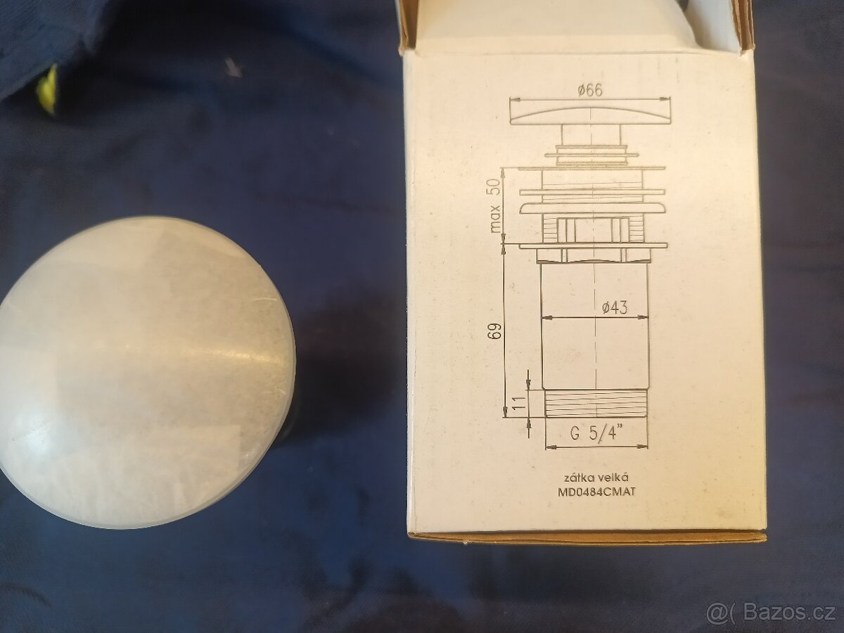 Umyvadlová výpusť, ClickClack, matná černá MD0784CMAT - 2