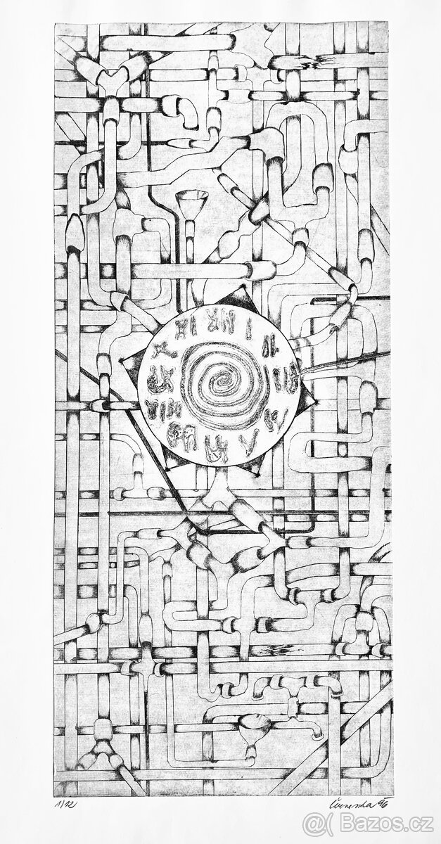 Autorská grafika - Pipe clocks - 2