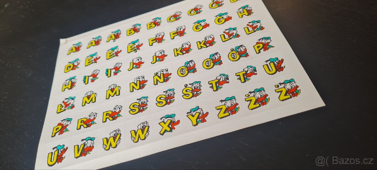 Retro arch samolepek abecedy - 2