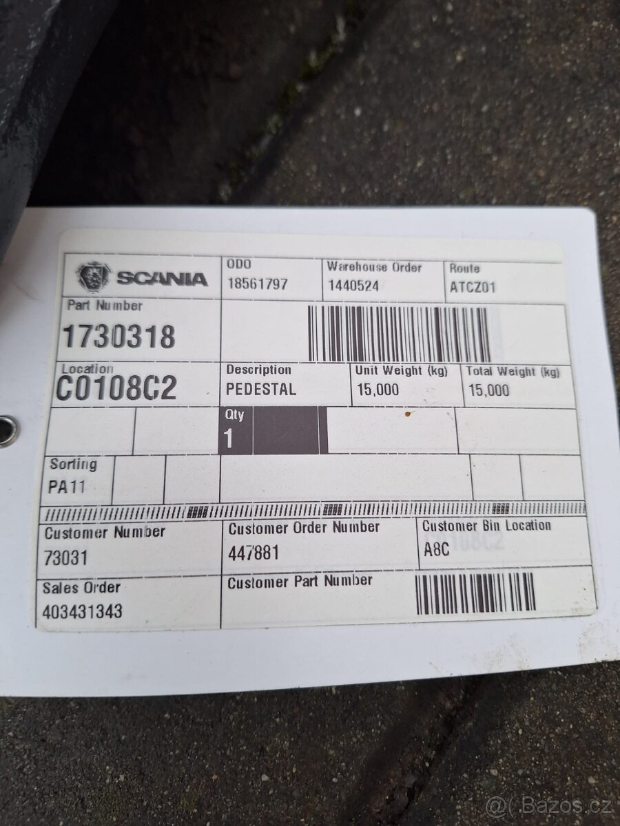 Kozlíky na točnu Scania - 2