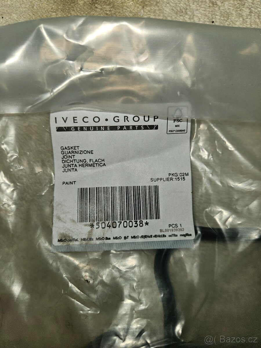 Těsnění víka ventilů Iveco Tector 6 válec - 2