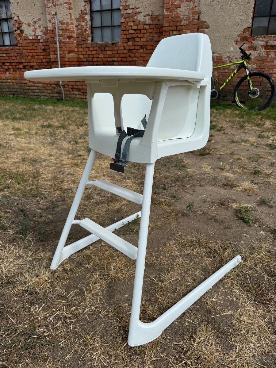Dětská jídelní židlička IKEA – bílá - 2