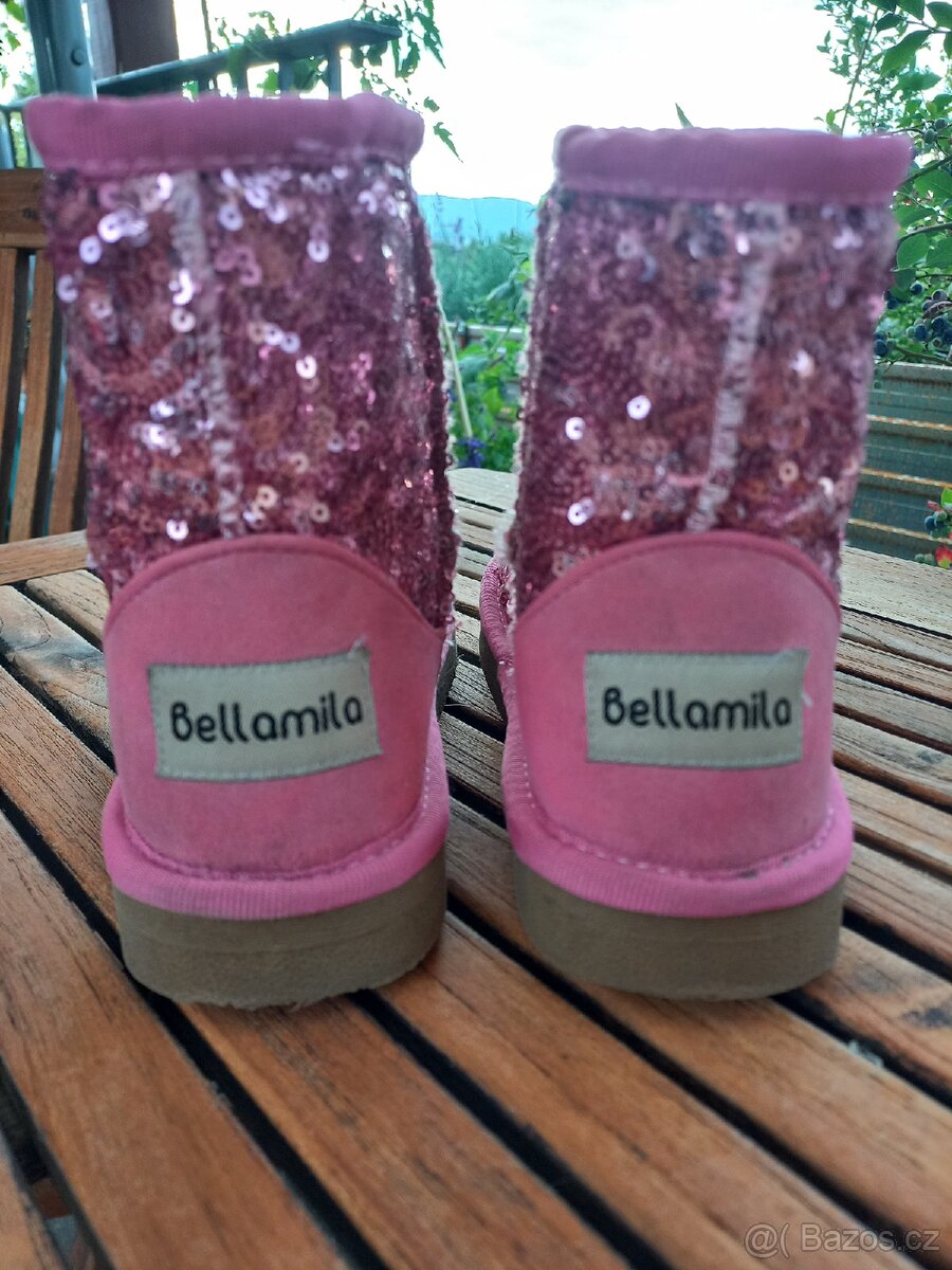 Dívčí botky s kožíškem podzim i zima vel.30 - 2