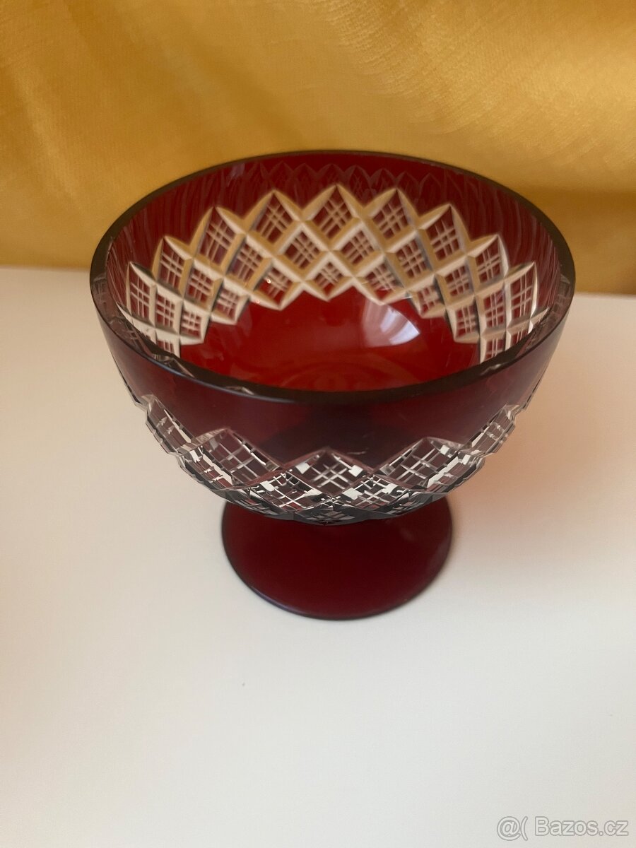 Červený pohár / miska / sklenice na šampaňské - 2