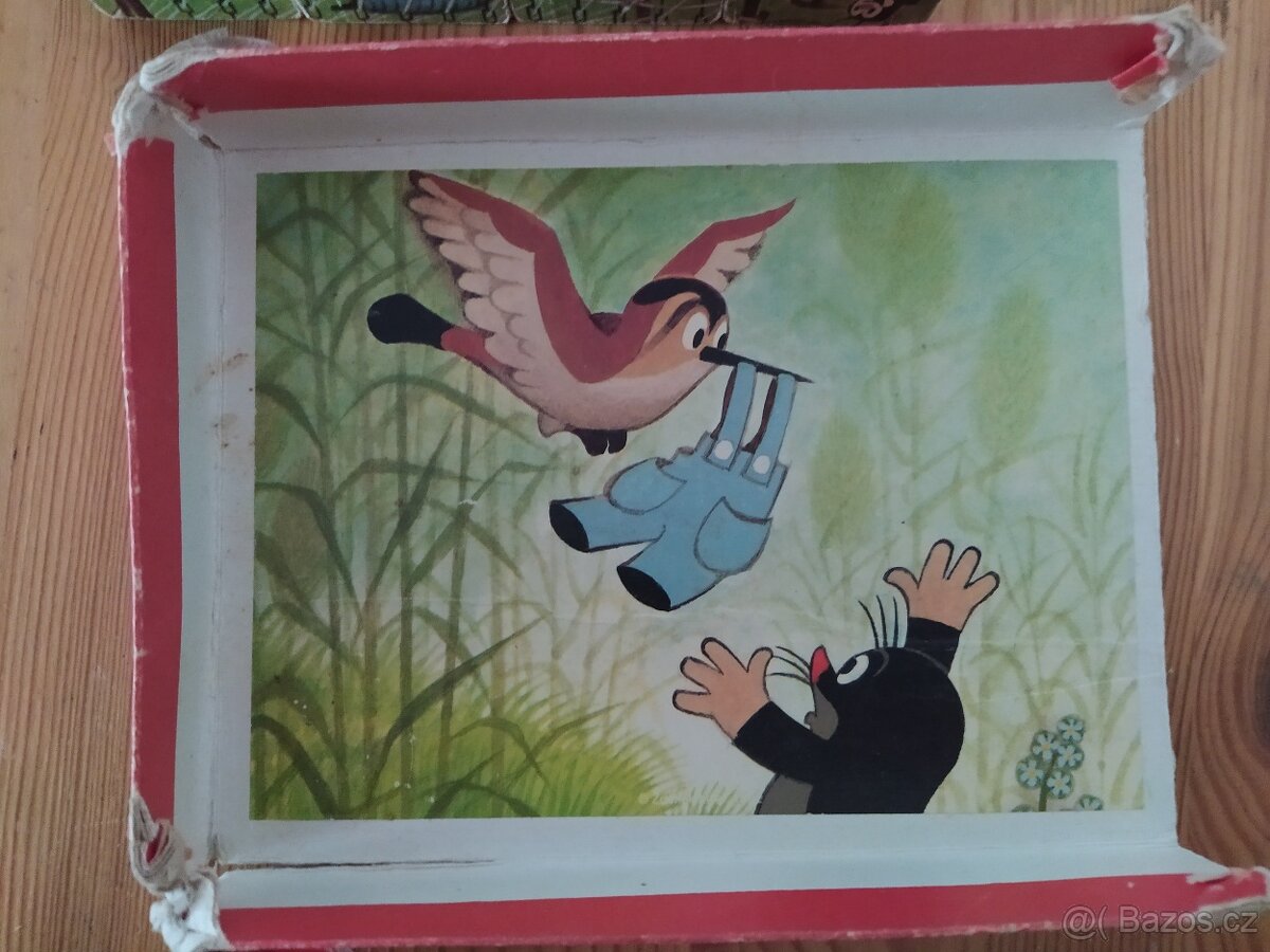 Staré dřevěné kostky Krtka - 2