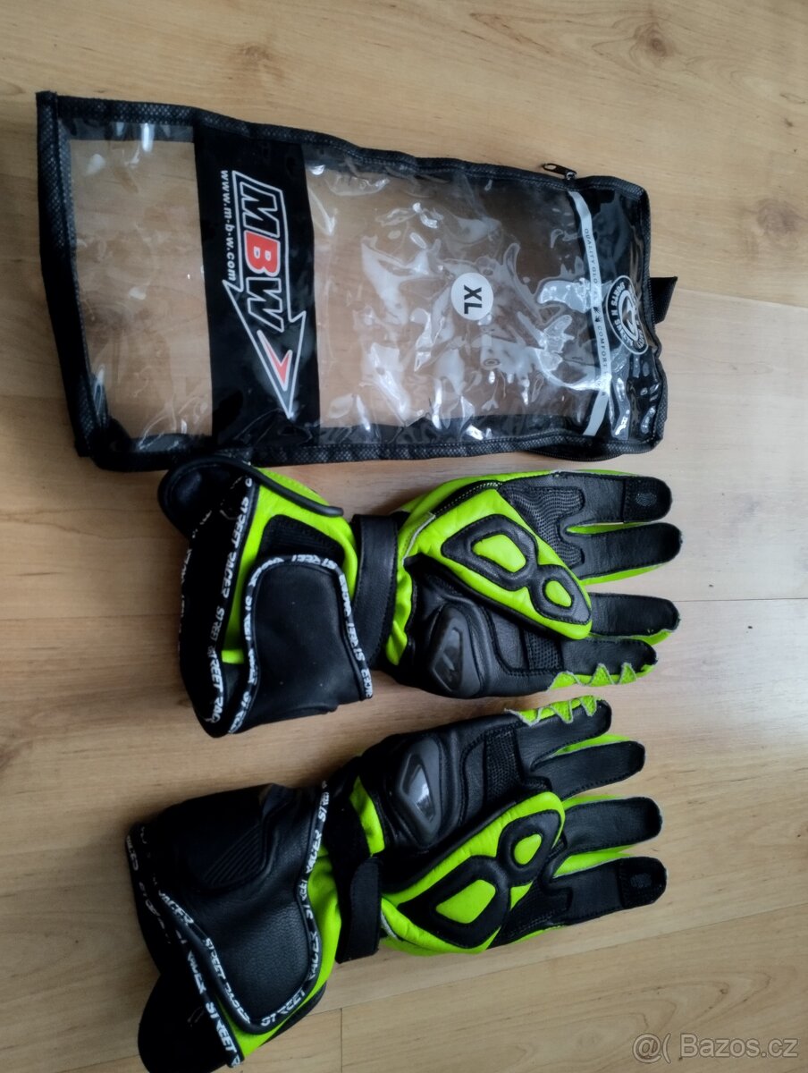 Kožené moto rukavice - 2