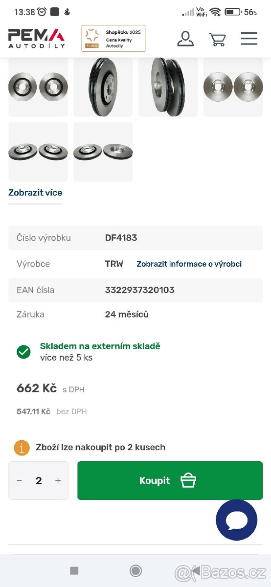Nové Kotouče + destičky - 2