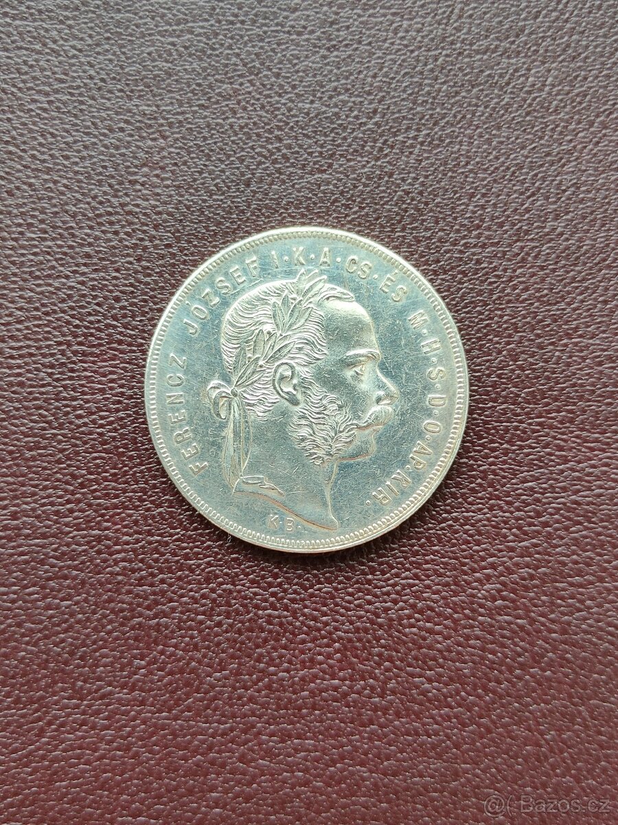 1 zlatník 1870 KB Fran. Josefa I. - 2