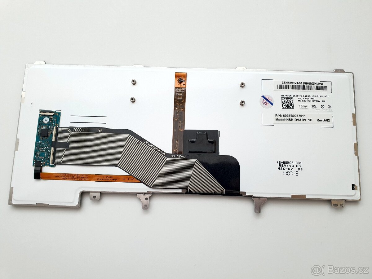 Klávesnice DELL, US, podsvícená, E54xx,E62xx,64xx atd. - 2