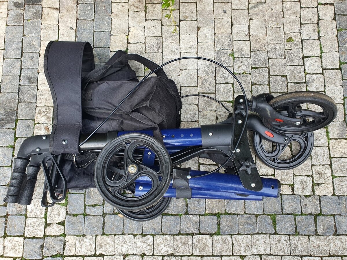 seniorské chodítko + nákupní taška - 2