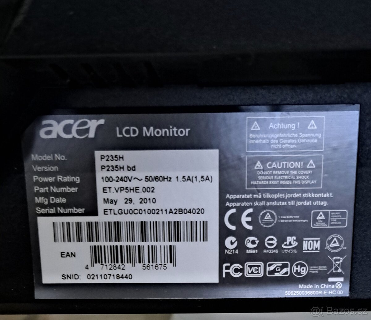 LCD monitor Acer - 2